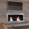 Bio Ethanol Fireplace Modern Wall Biofire 2/3 Burner Fire Place With Glass Panel