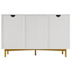 SIDEBOARD BUFFET 2 DOORS 3 DRAWERS STORAGE CABINET CUPBOARD WHITE 120X40X75 CM