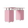 Manicure Nail Table Movable Nail Station Desk with Casters for Nails Art Beauty