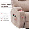 Power Lift Chair Electric Riser Heated Armchair Massage Cinema Recliner Beige