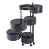 6-Tiers Kitchen Rotating Storage Trolley Cart Free Standing Vegetable Shelf 90cm