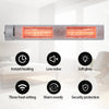 Electric Heater Garden Heating Free Standing/Wall-mounted/Hanging Outdoor Warmer