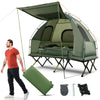 Costway 2-Person Camping Tent Cot 5-in-1 Folding Camping Bed Tent Sleeping Bags