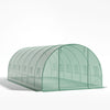 Round Top Polytunnel Walk-in Garden Greenhouse Tent Zip Door Windows Steel Frame