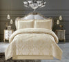 3 Pcs Bedspread Jacquard Quilted Heavy Comforter Bedding Set Bed Throw & Pillows