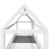 Treehouse 3FT Single Bunk Bed Wooden Frame Kids Sleeper Pine House Canopy White