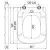 Toilet Seat Universal Soft Close Heavy Duty Bathroom Toilet Lid Cover w/ Fitting