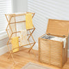 Portable Wooden Clothes Airer Indoor Laundry Clothes Drying Rack Vertical Dryer
