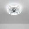 20inch Ceiling Fan with Light Dimmable Lamps APP Remote Control Timer Chandelier