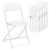 6 Pcs Folding Chair Foldable Computer Party Meeting Room Home Office Chair White