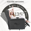 Electric Recliner Chair with Reclining & Rising Function, Padded Armchair, Grey