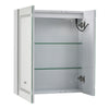 Bathroom Mirror Cabinet Wall Mounted 1/2 Doors Mirror Storage Shelf Cupboard NEW