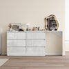 Chest of 6 Drawers Cabinet Dressing Table Vanity Makeup Desk Storage w/Mirror