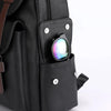 New Mens Travel Backpack PU Leather Satchel Laptop Bag Camping Hiking Rucksack