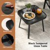 Morden Conversation Bistro Set w/Square Side Table-Brown