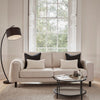 Dusk Soho Natural Linen Look Fabric 3 Seater Sofa RRP £999