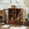 Vintage Wooden Small Cabinet Storage Box Desktop Organizer Unit Display Shelving