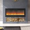 LED Fireplace Media Wall Fire Wall Mounted / Standing Electric Heater 40-100in