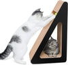 Triangle Cat Scratching Board Interactive Scratcher Pad Cat Toy Grinding Claws