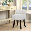 Velvet Padded Low Back Vanity Chair Dressing Table Makeup Stool Dining Chair