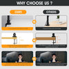 LED Double Head Desk Lamp 24W Foldable Reading Desk Light Dimmable Eye Careing