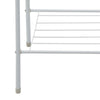 Black Metal Clothes Rail Rack Garment Stand Corner Open Wardrobe with Shelf