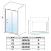 Sliding Shower Enclosure Door And Tray Bathroom Glass Cubicle With Side Panel