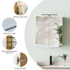 LED Bathroom Cabinet Wall Mounted Mirror Glass Shelf Storage Cupboard