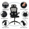 Ergonomic Mesh Home Office Chair Swivel Adjust Height Tilt Lumbar Function
