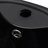 Ceramic Stand Bathroom Sink Basin /Overflow Hole Black Round J3B4