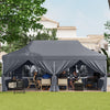 3Mx6M Outdoor Canopy Tent Portable Gazebo Pop up Canopy w/Zippered Entrances