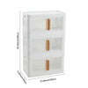 Large Size 3pcs Foldable Storage Stackable Box Home Clothes Organizer Cabinet