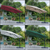 Patio Parasol Base Sets Offset Cantilever Umbrella Sun Shade Rainproof Canopy