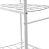 Black Metal Clothes Rail Rack Garment Stand Corner Open Wardrobe with Shelf