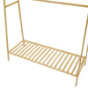 Heavy Duty Wooden Clothes Rail Rack Garment Hanging Stand With Coat & Hat Hooks