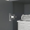 Tall Bathroom Storage Cabinet with Open Shelves and Drawer