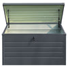 400L Galvanised Steel Shed Box Tool Chest Cabinet Tools Holder Chest Lockable UK