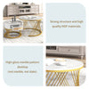 Nesting Coffee Table Set of 2 Living Room Marble Effects Side End Table w/Drawer
