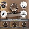 Dressing Table With LED Lights Dimmable Mirror Vanity Makeup Table 5 Drawers UK