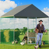 Heavy Duty Metal Chicken Run Coop Cage Walk In Kennel Netting Fence Feeding Pen