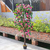 Large Fake Outdoor Potted Azalea Blossom Tree Home House Plant 165cm Tall In Pot