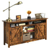 Industrial TV Stand for TVs up to 65” Fireplace TV Stand Entertainment Center