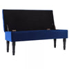 Velvet Upholstered Footstool Seat Bench w/Storage Box Chair Ottoman Pouffe Stool