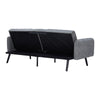 Sofa Bed Chenille Fabric w Cup Holders 3 Seater Click Clack Living Room Recliner