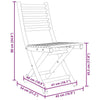 3 Piece Bistro Set Bamboo T7D1