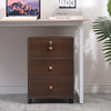 Mobile 3 Drawers Filing Cabinets Printer Stand Pedestal Lockable Bedside Table