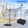 Portable Basketball Hoop with Impact Resistant Backboard
