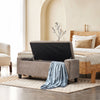 Linen Storage Ottoman Chest Box Pouffe Bench Bedroom Bed End Window Seat Stool