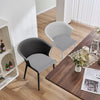 4x Plastic Chairs with Padded Seat for Lounge Dining Living Rooom Kitchen Office