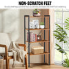 Bookcase 4 Tier Bookshelf Tall Storage Shelving Display Rack Furniture Office UK
